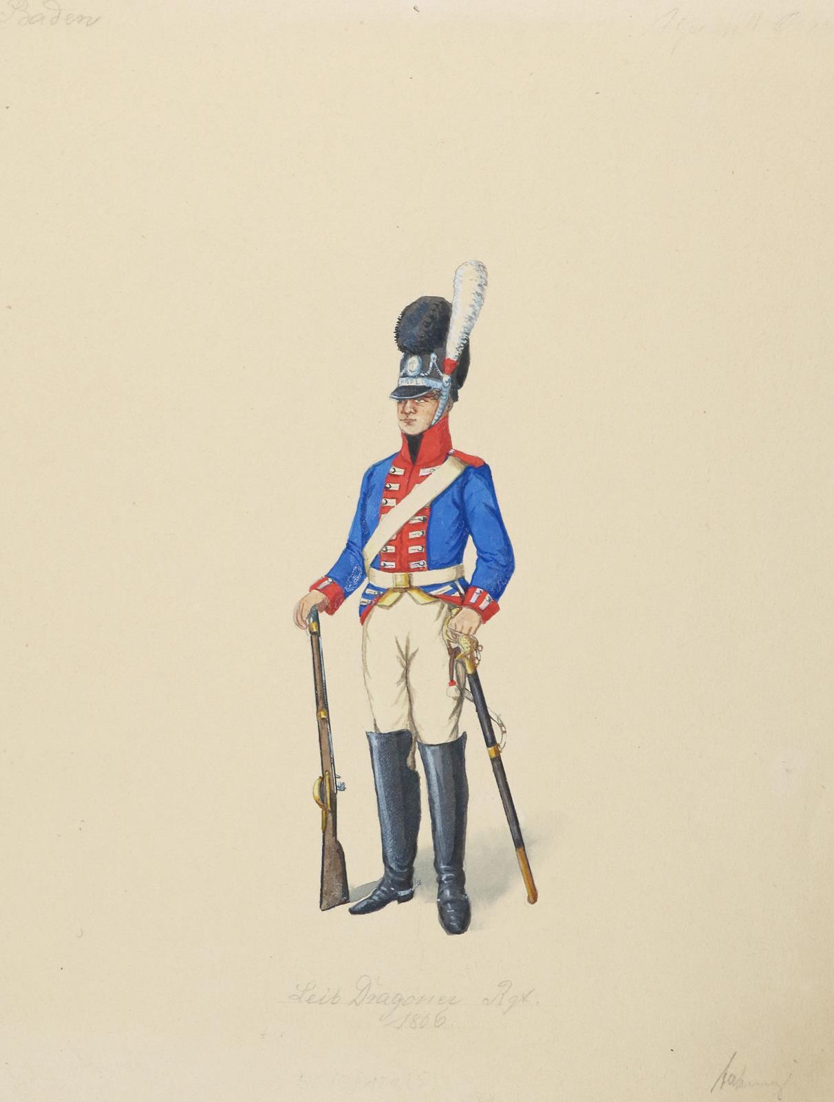 Badisches Militär. | Bild Nr.1