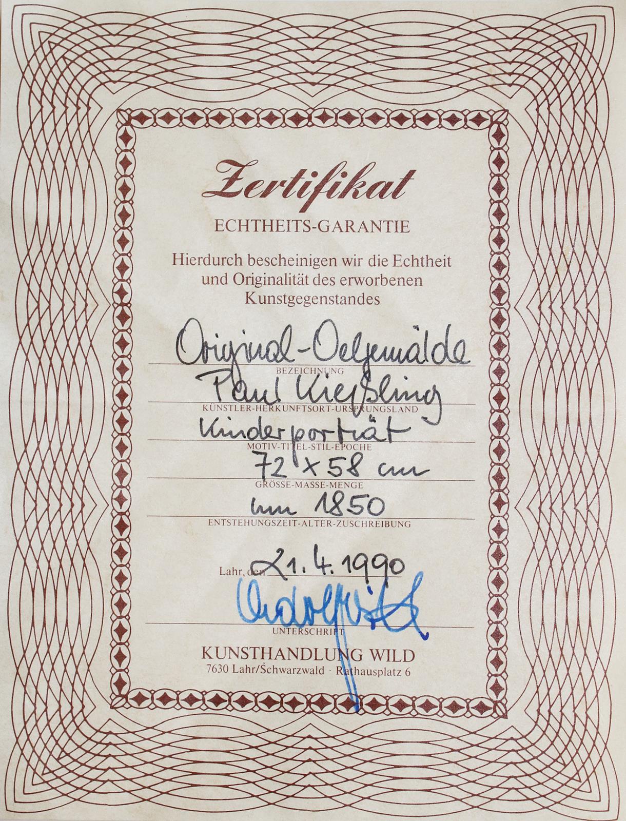 Kießling, Paul (d.i. Johann Paul Adolf Kießling, | Bild Nr.3