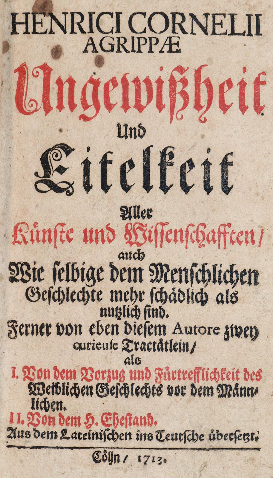 Agrippa von Nettesheim,H.C. | Bild Nr.1