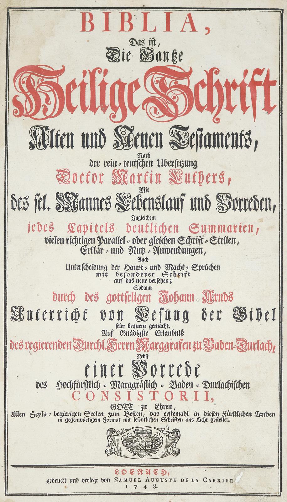 Biblia germanica. | Bild Nr.1