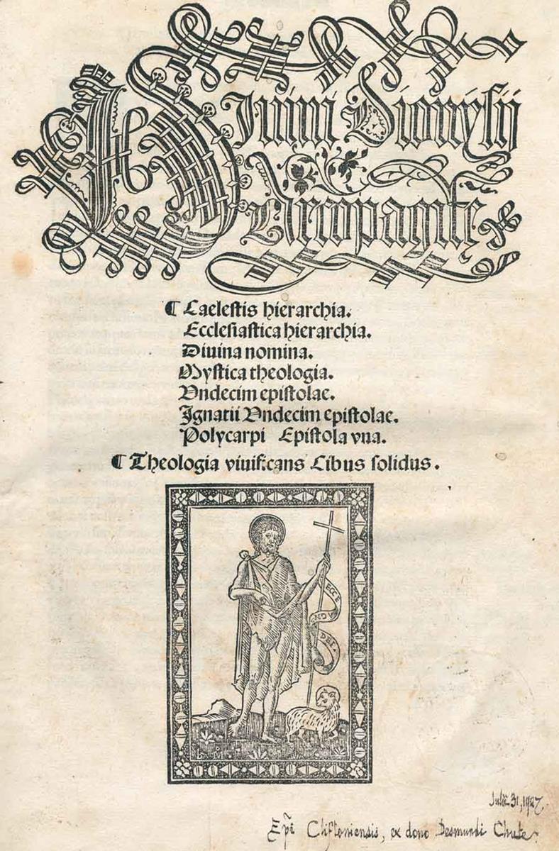 Dionysius Areopagita. | Bild Nr.2