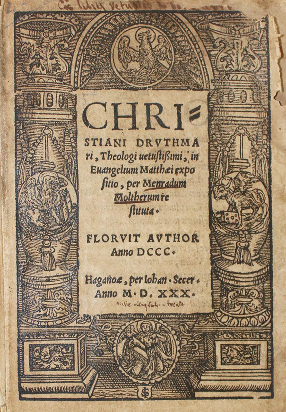 Druthmar,Ch. (Christianus von Stablo). | Bild Nr.1