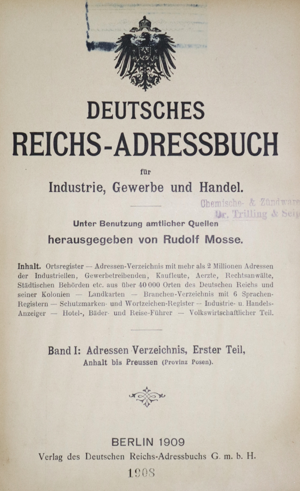 Deutsches Reichs-Adressbuch | Bild Nr.1