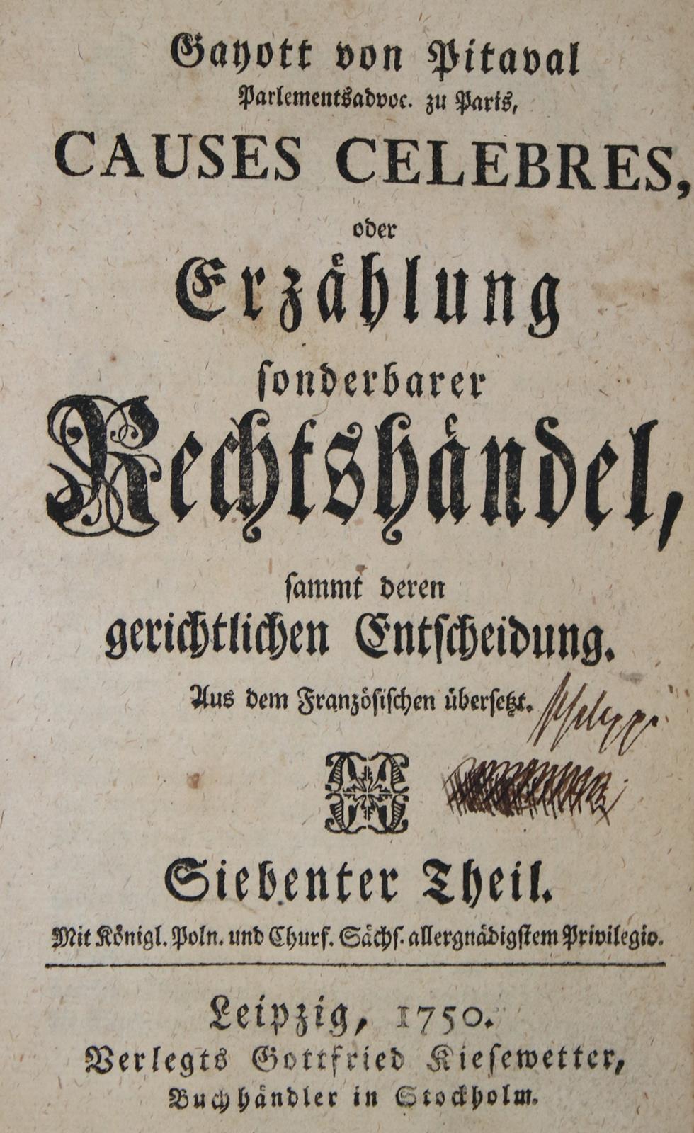 Pitaval. | Bild Nr.1