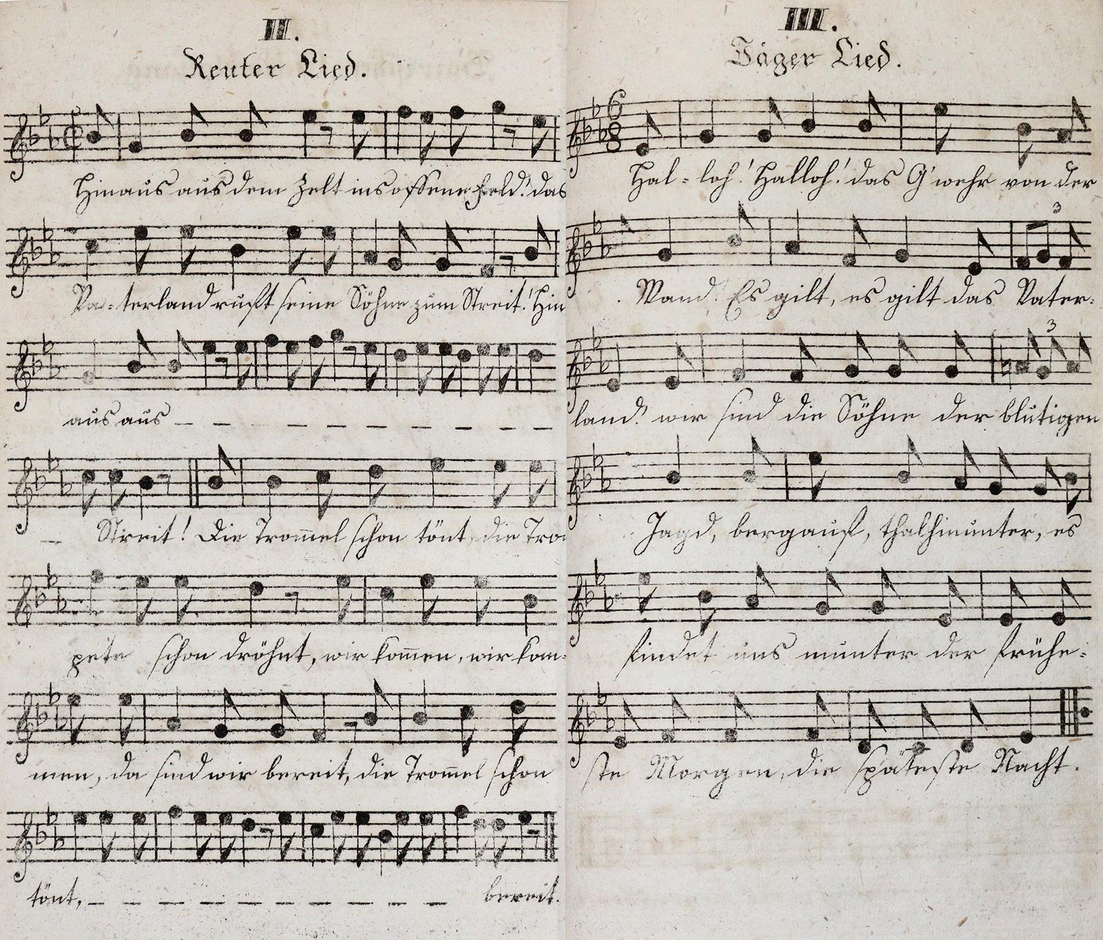 Bairische Kriegslieder. | Bild Nr.1