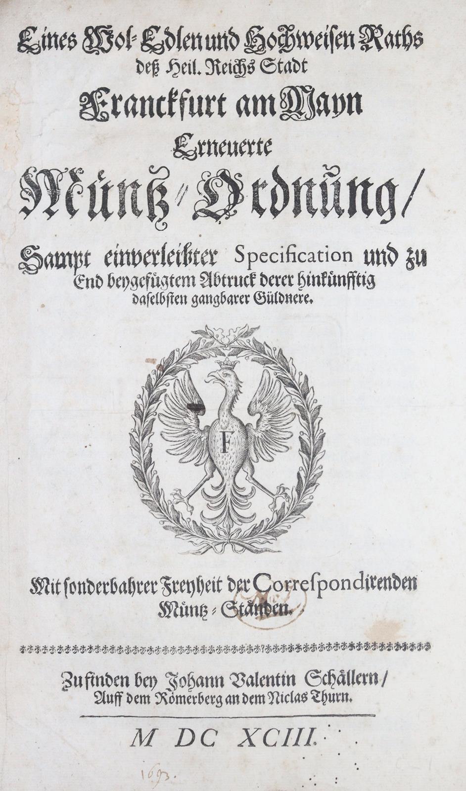 Münz-Ordnung. | Bild Nr.1