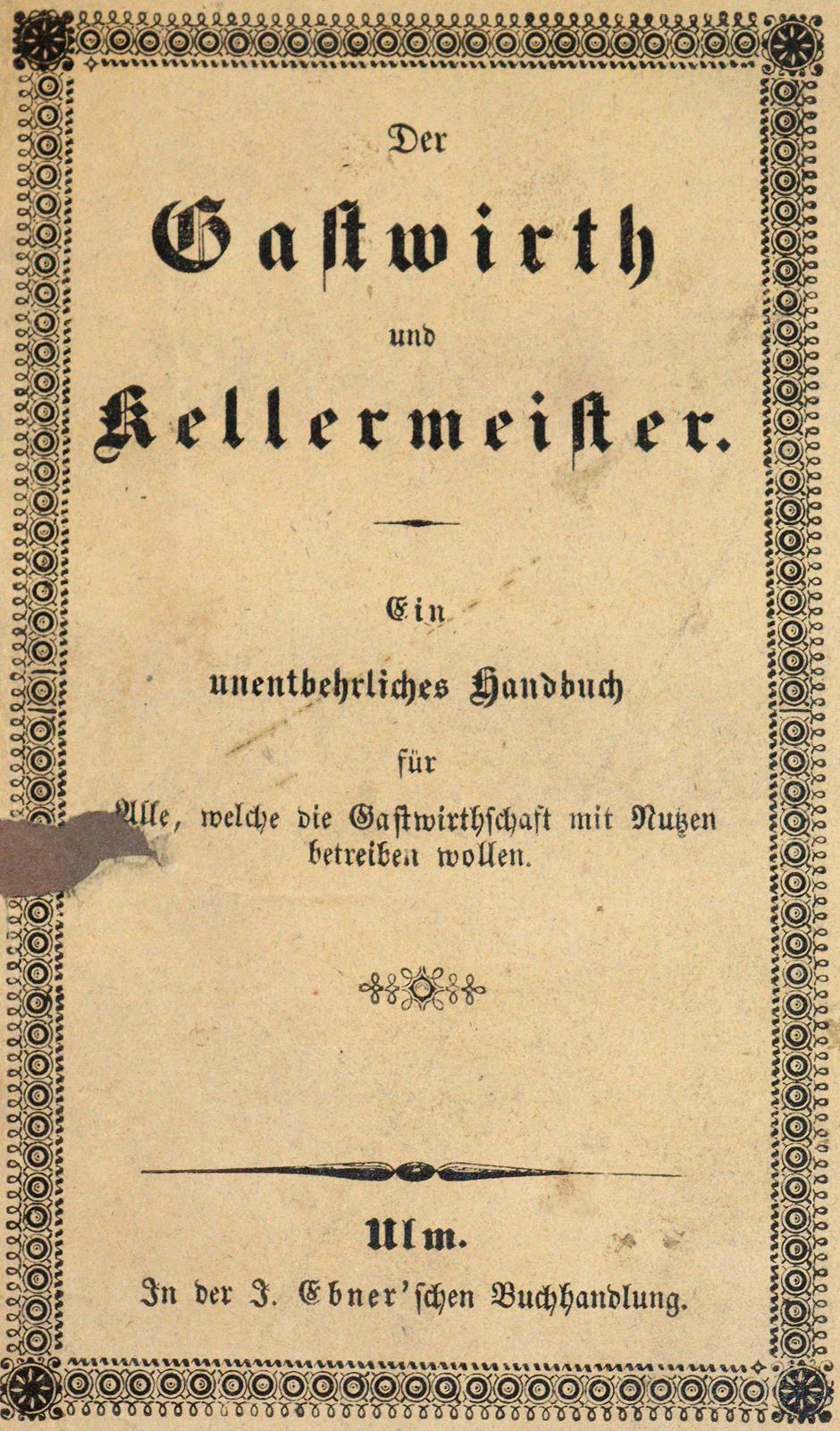 Gewandte Gastwirth und Kellermeister, Der. | Bild Nr.1