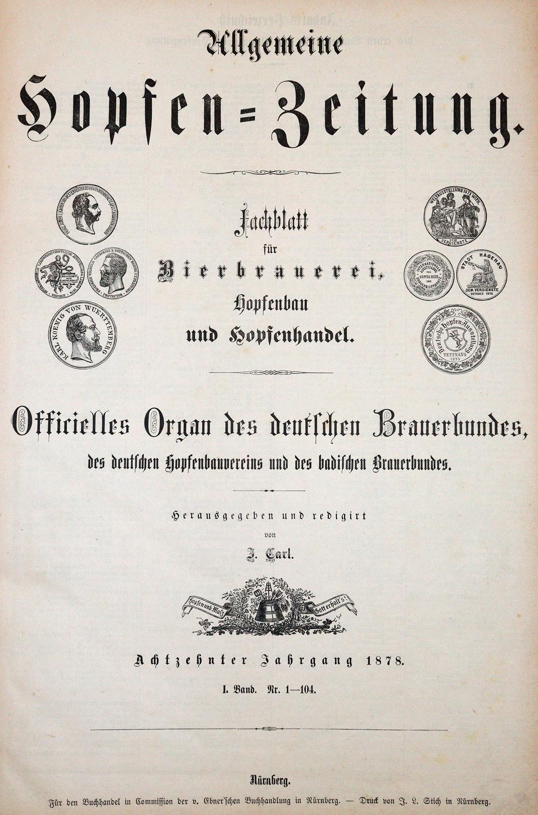 Allgemeine Hopfen-Zeitung. | Bild Nr.1