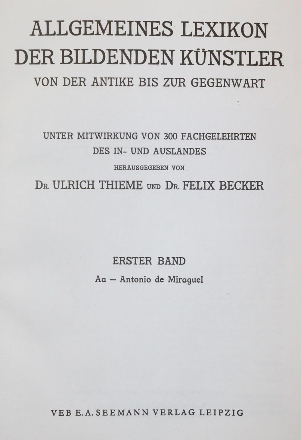 Thieme,U. u. F.Becker. | Bild Nr.1