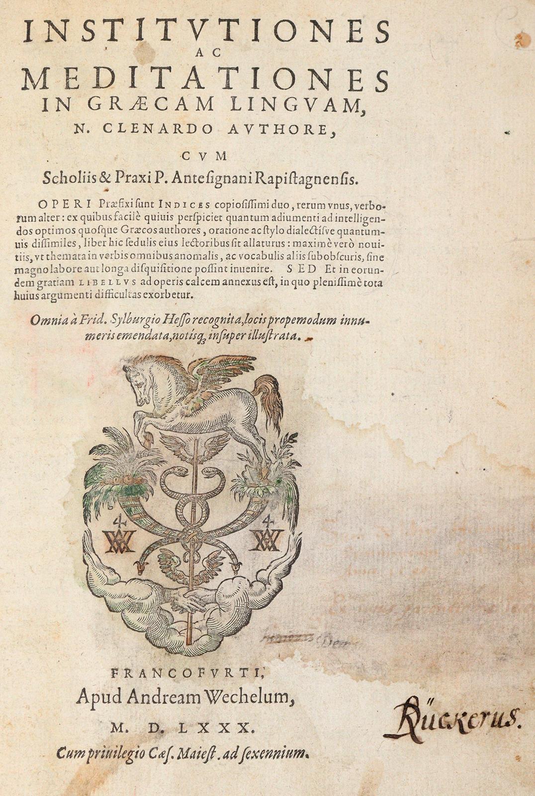 Clenardus,N. | Bild Nr.1