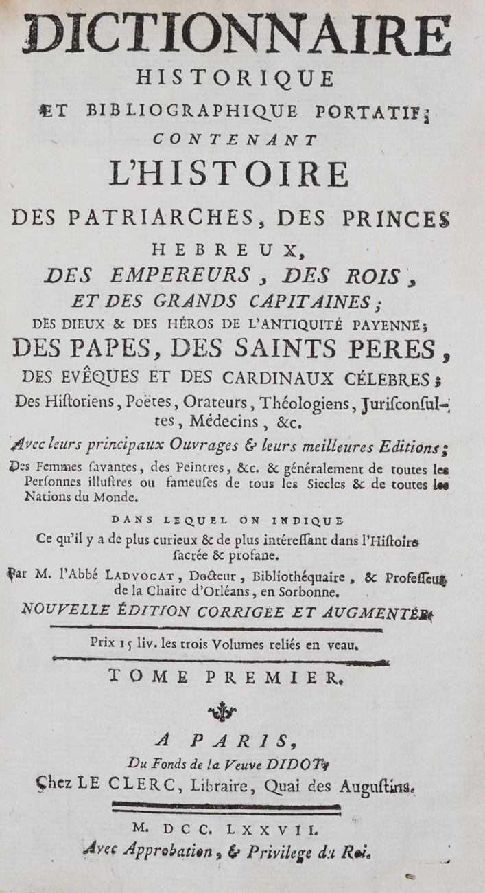 Ladvocat,(J.B.)de. | Bild Nr.1