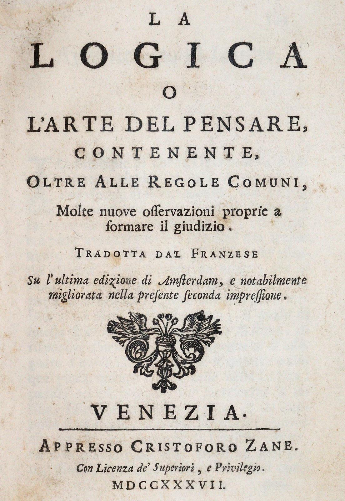 (Arnauld,A. u. P.Nicole). | Bild Nr.1