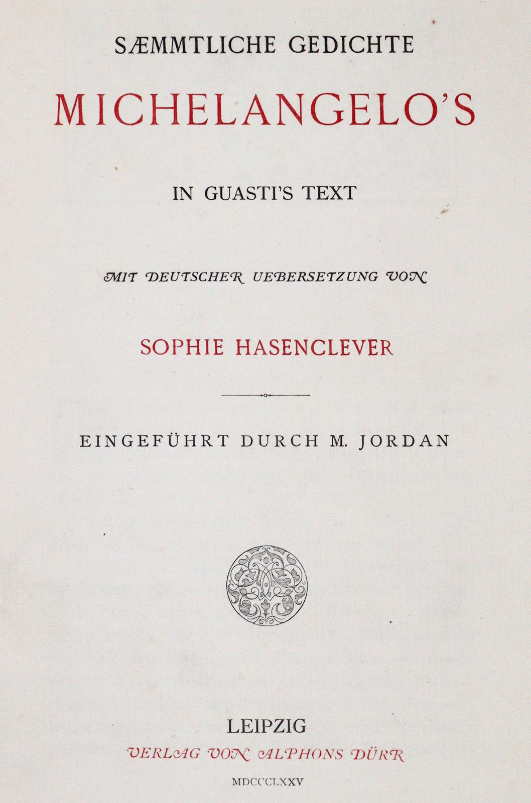 Michelangelo (Buonarotti). | Bild Nr.1