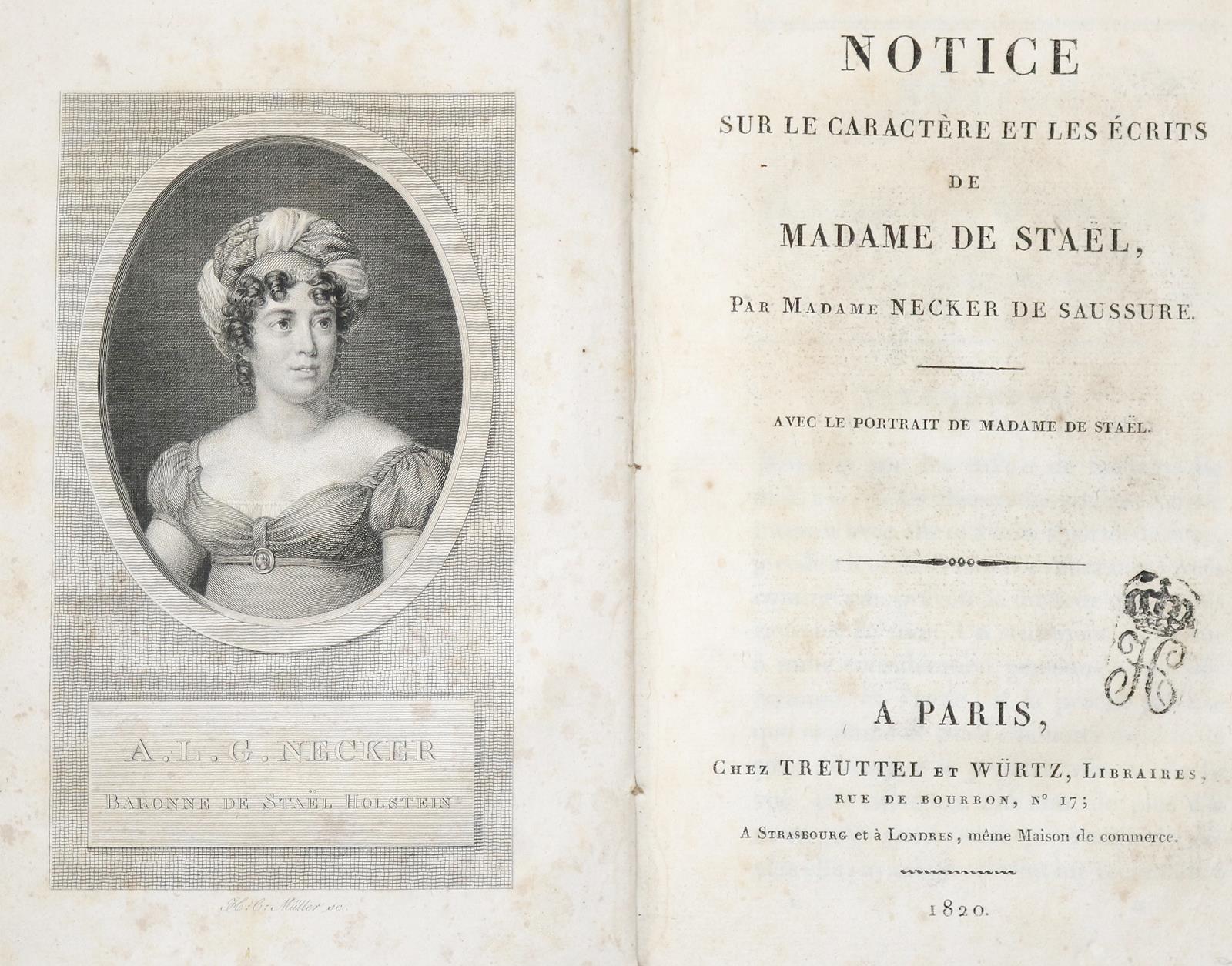 Stael-Holstein,(A.L.G.de). | Bild Nr.1