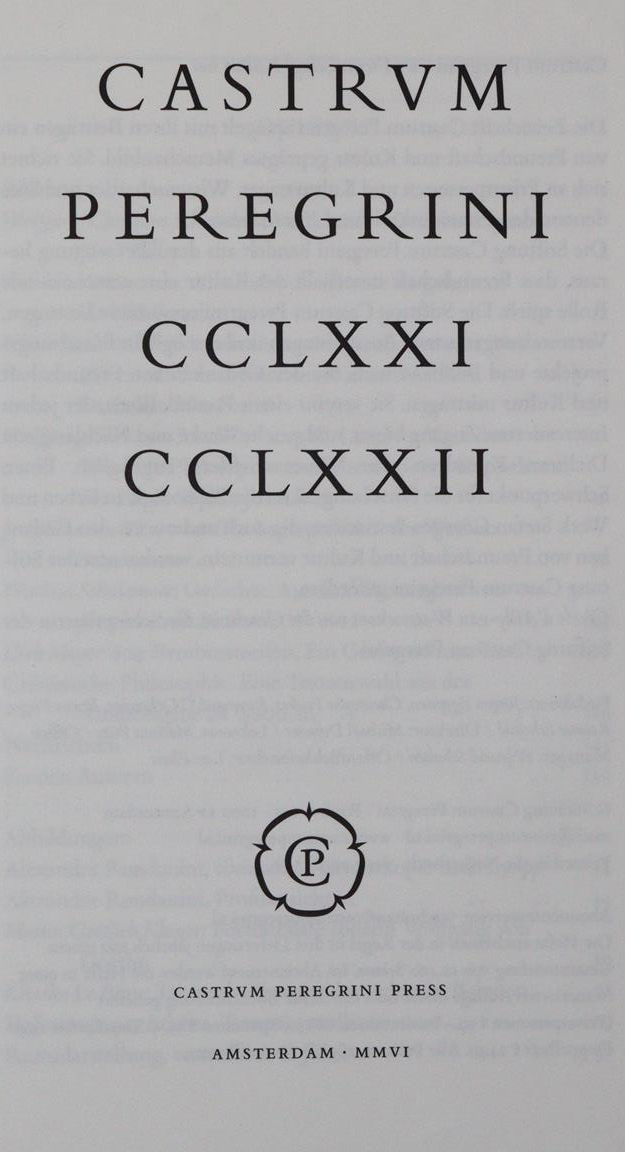 Castrum Peregrini. | Bild Nr.1