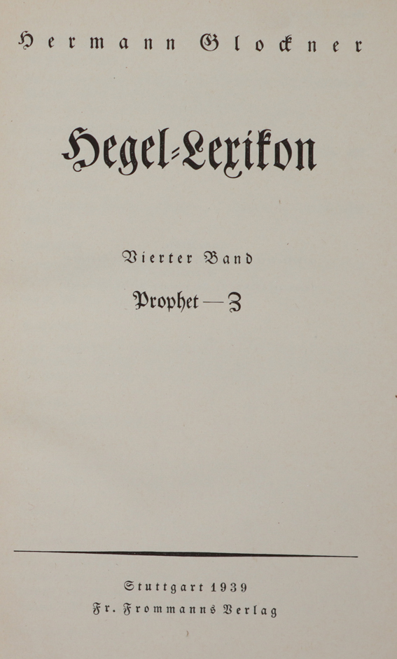 Hegel, Georg Wilh. Friedr.: | Bild Nr.1