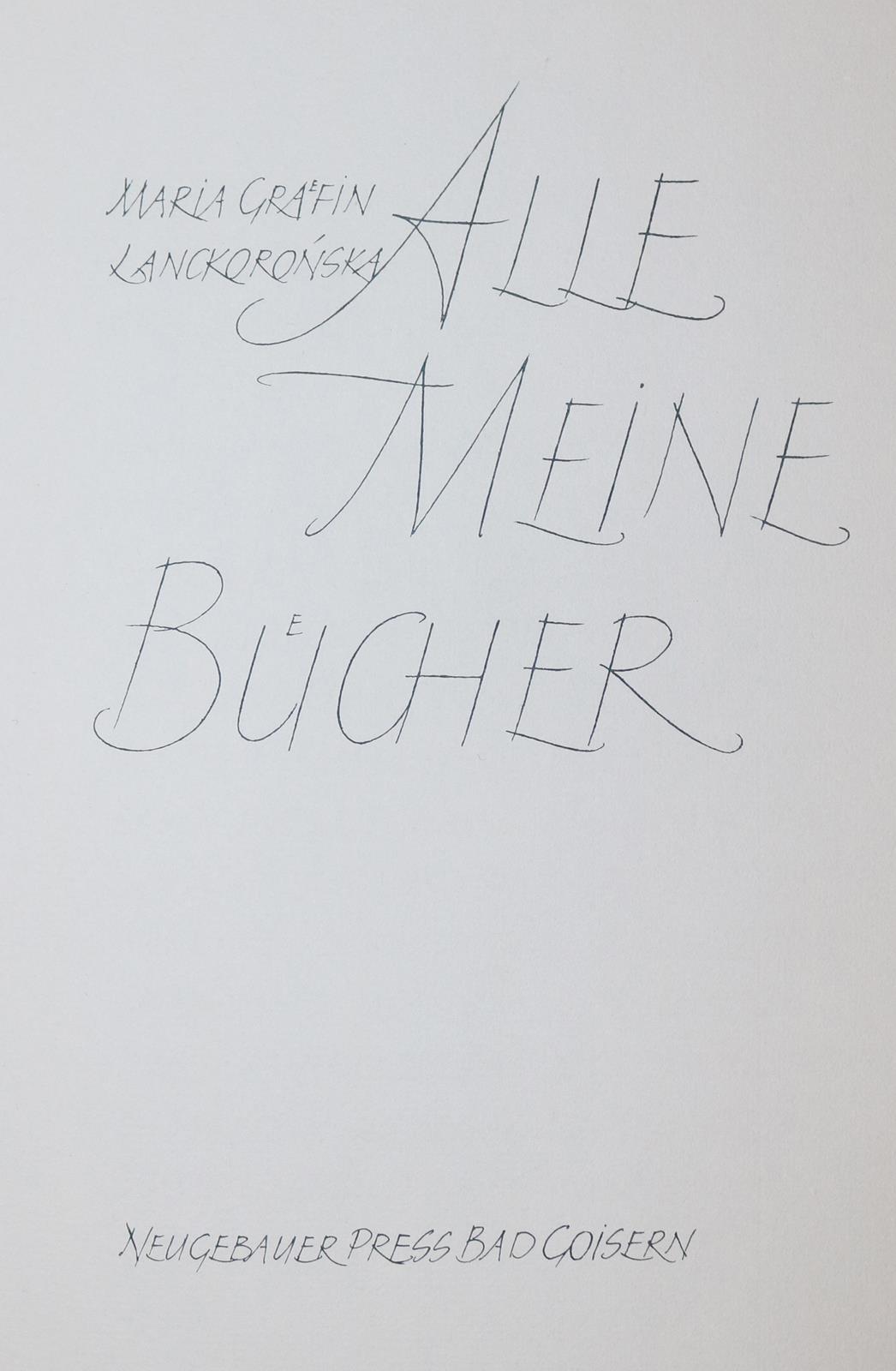 Lanckoronska,M. Gräfin. | Bild Nr.1