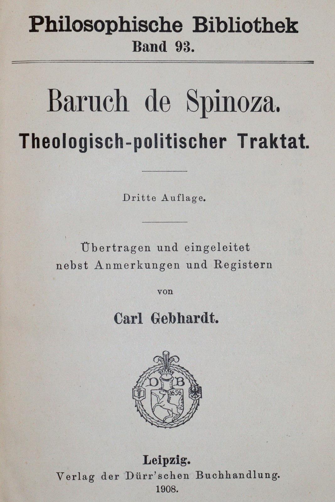 Spinoza,B.de. | Bild Nr.1