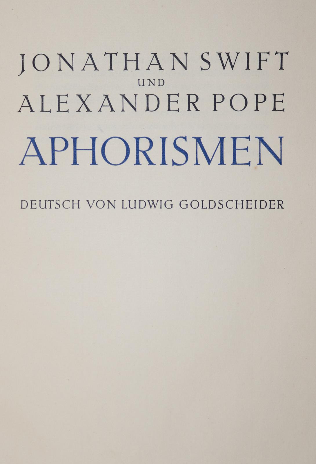 Swift,J. u. A.Pope. | Bild Nr.1