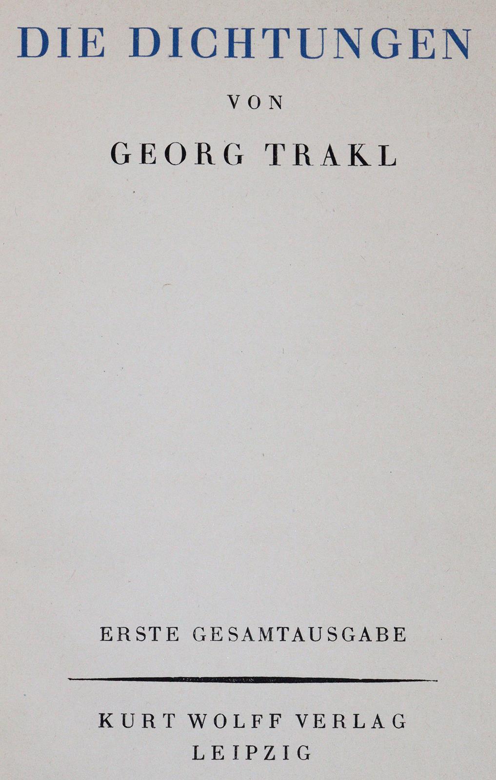 Trakl,G. | Bild Nr.1