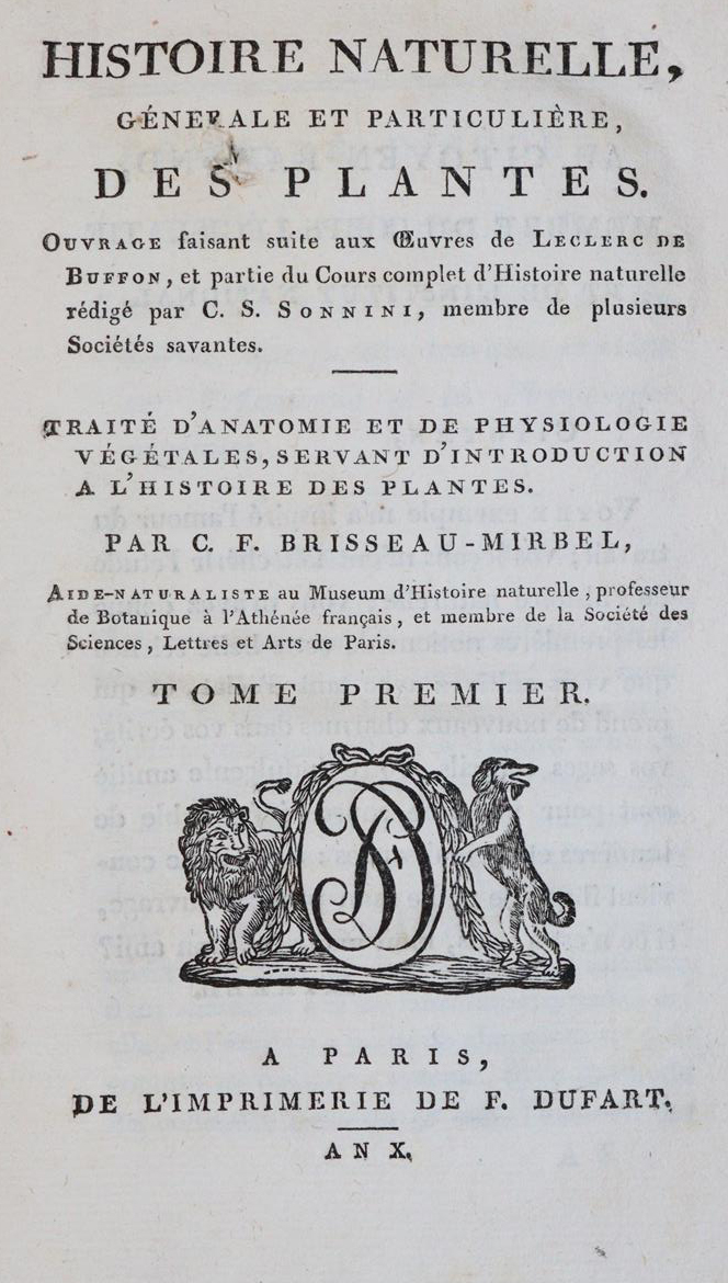 Briseau de Mirbel,C.F. | Bild Nr.1