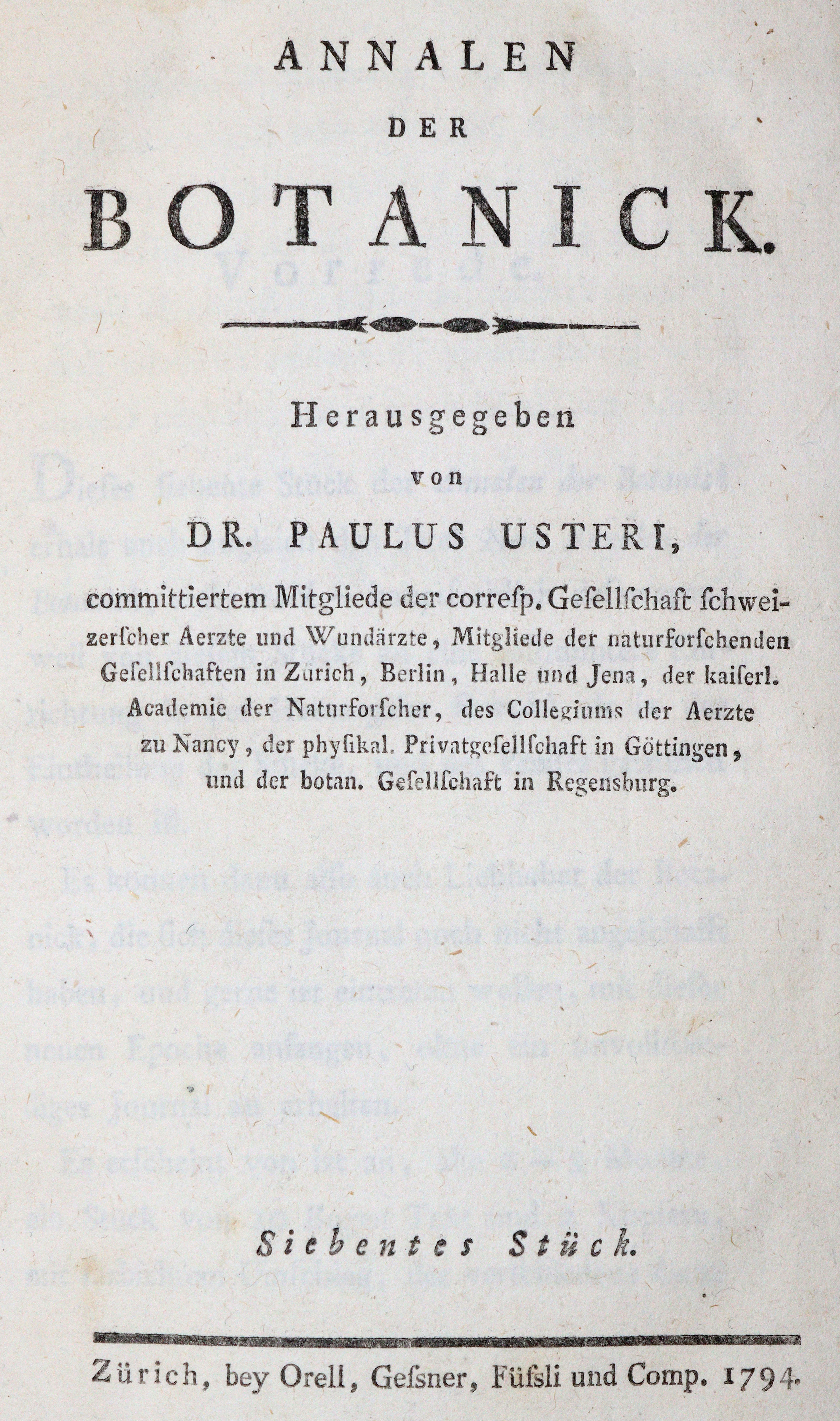 Uster,P. (Hrsg.). | Bild Nr.1