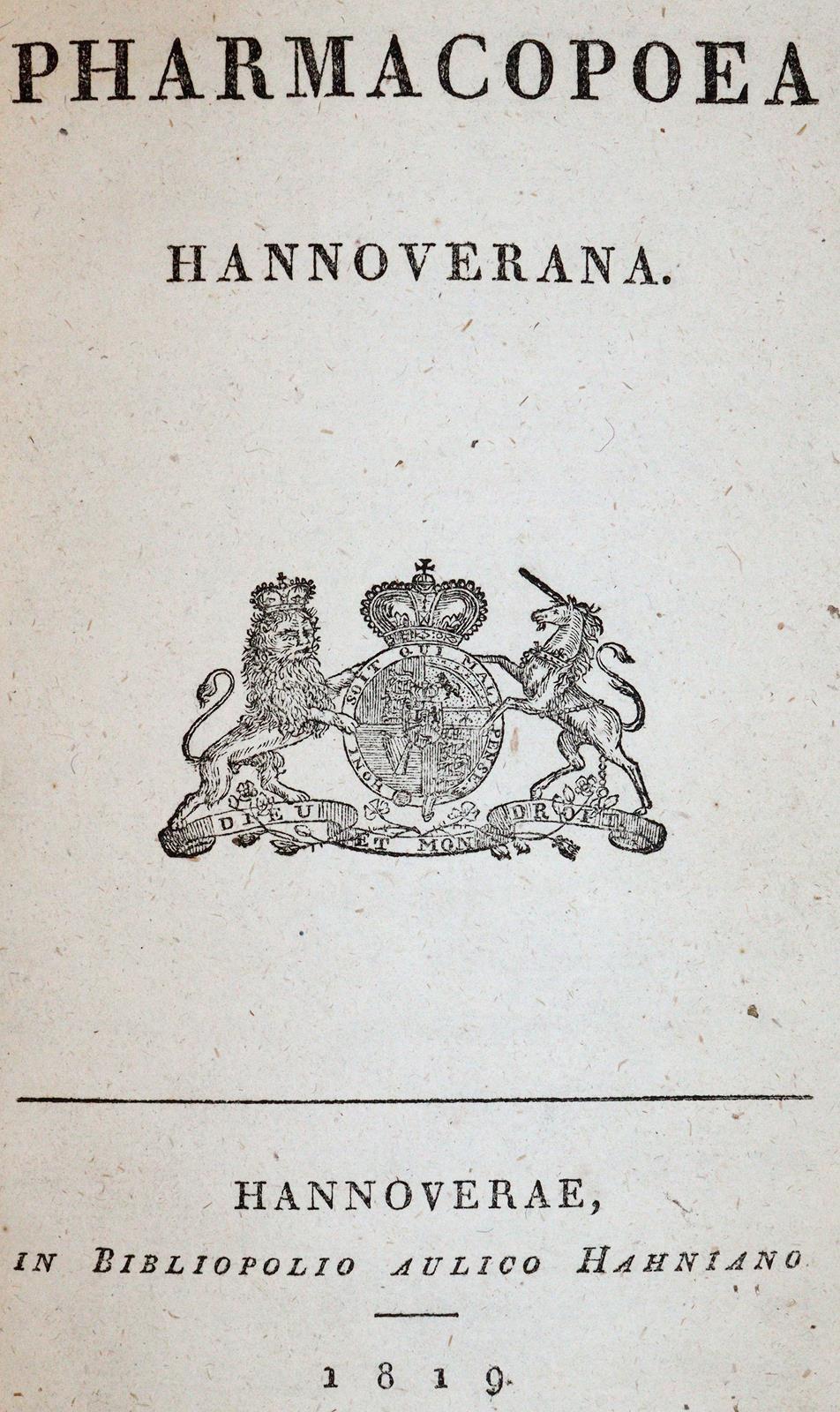 Pharmacopoea Hannoverana. | Bild Nr.1
