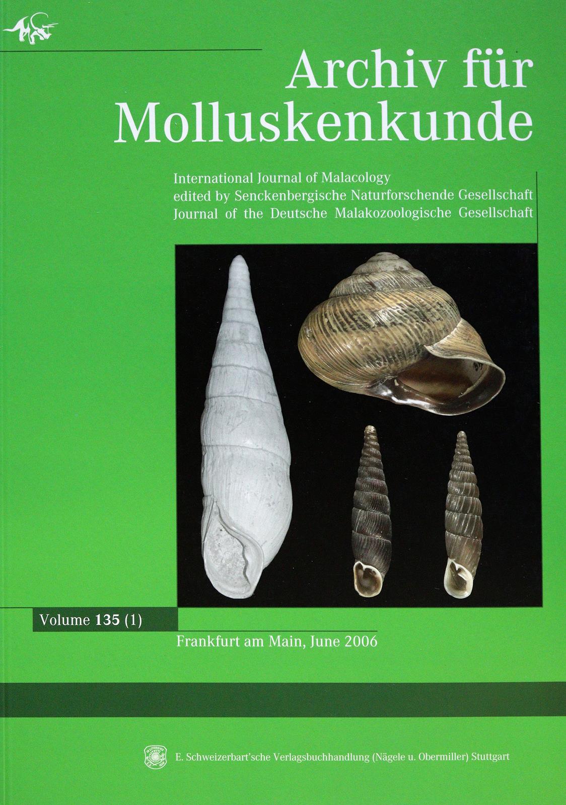 Archiv für Molluskenkunde. | Bild Nr.1
