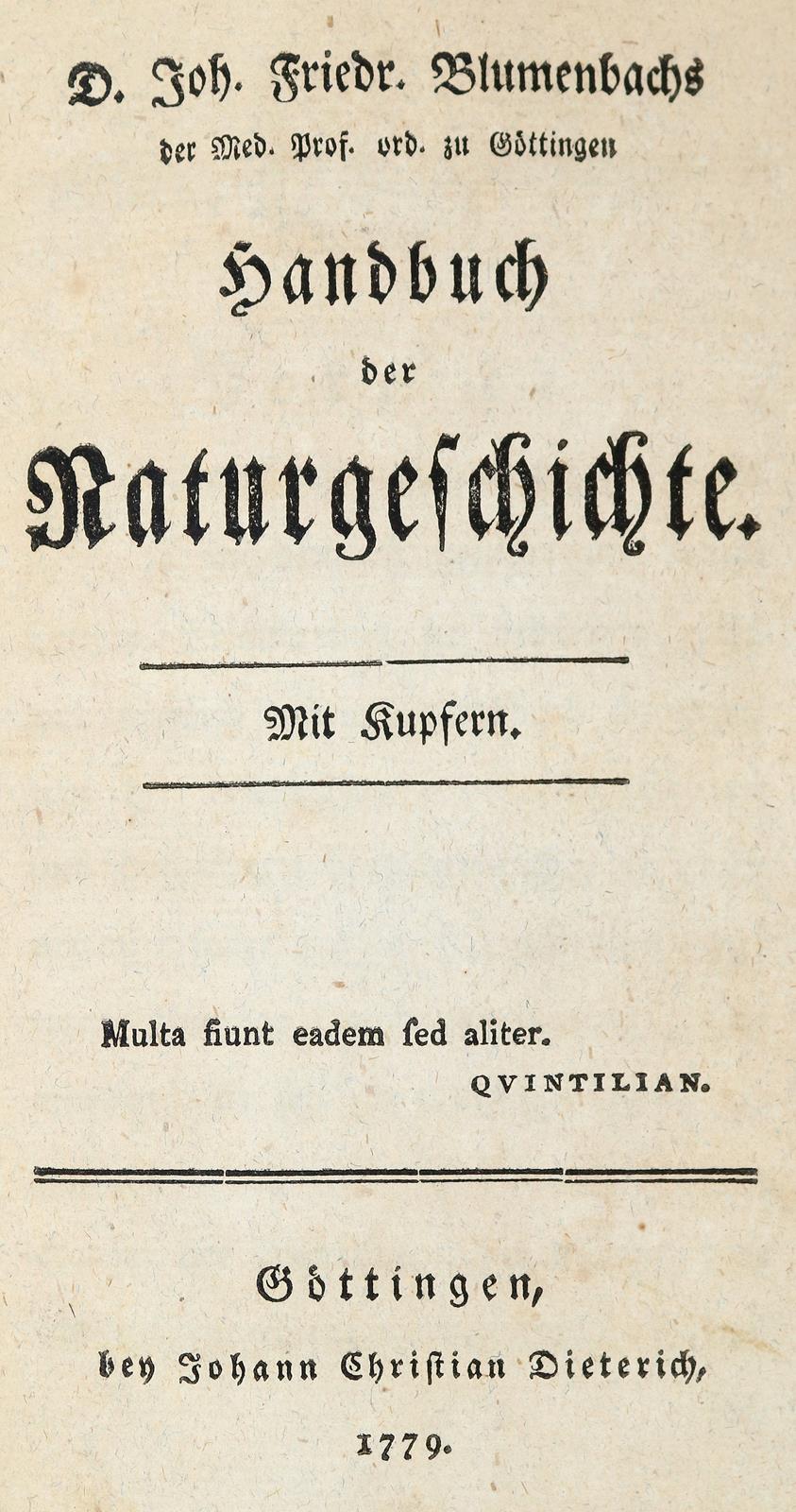 Blumenbach,J.F. | Bild Nr.1