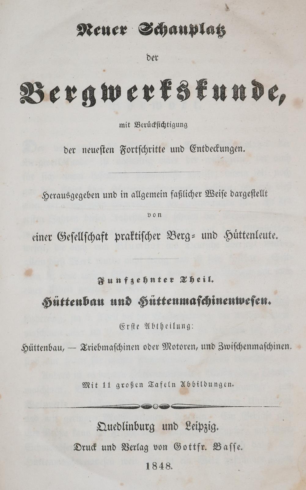 Hüttenbau und Hüttenmaschinenbau. | Bild Nr.2
