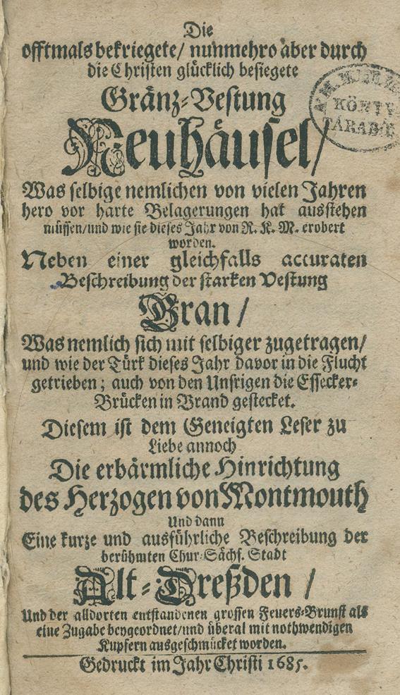 Offtmals bekriegte, Die, | Bild Nr.1