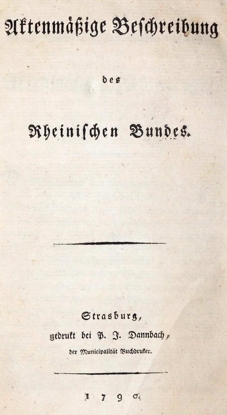 Rheinischer Bund. | Bild Nr.1