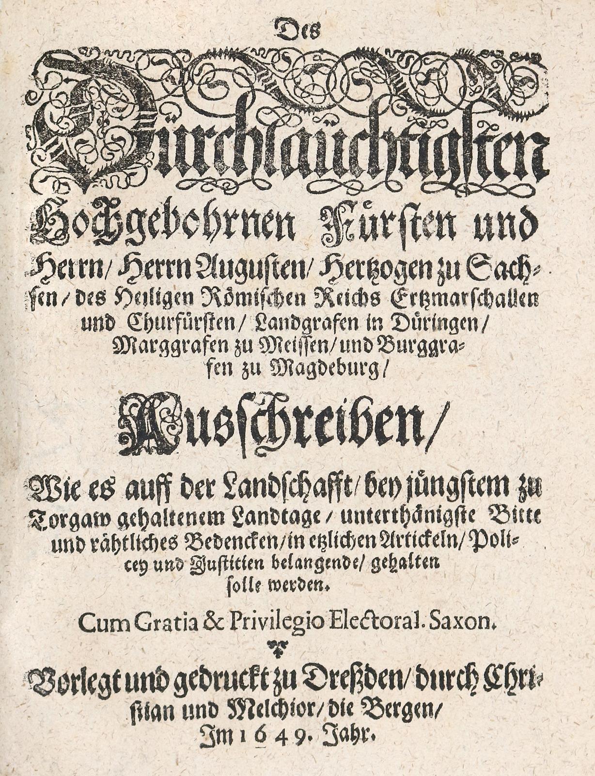 Des Dürchlaüchtigsten... | Bild Nr.1