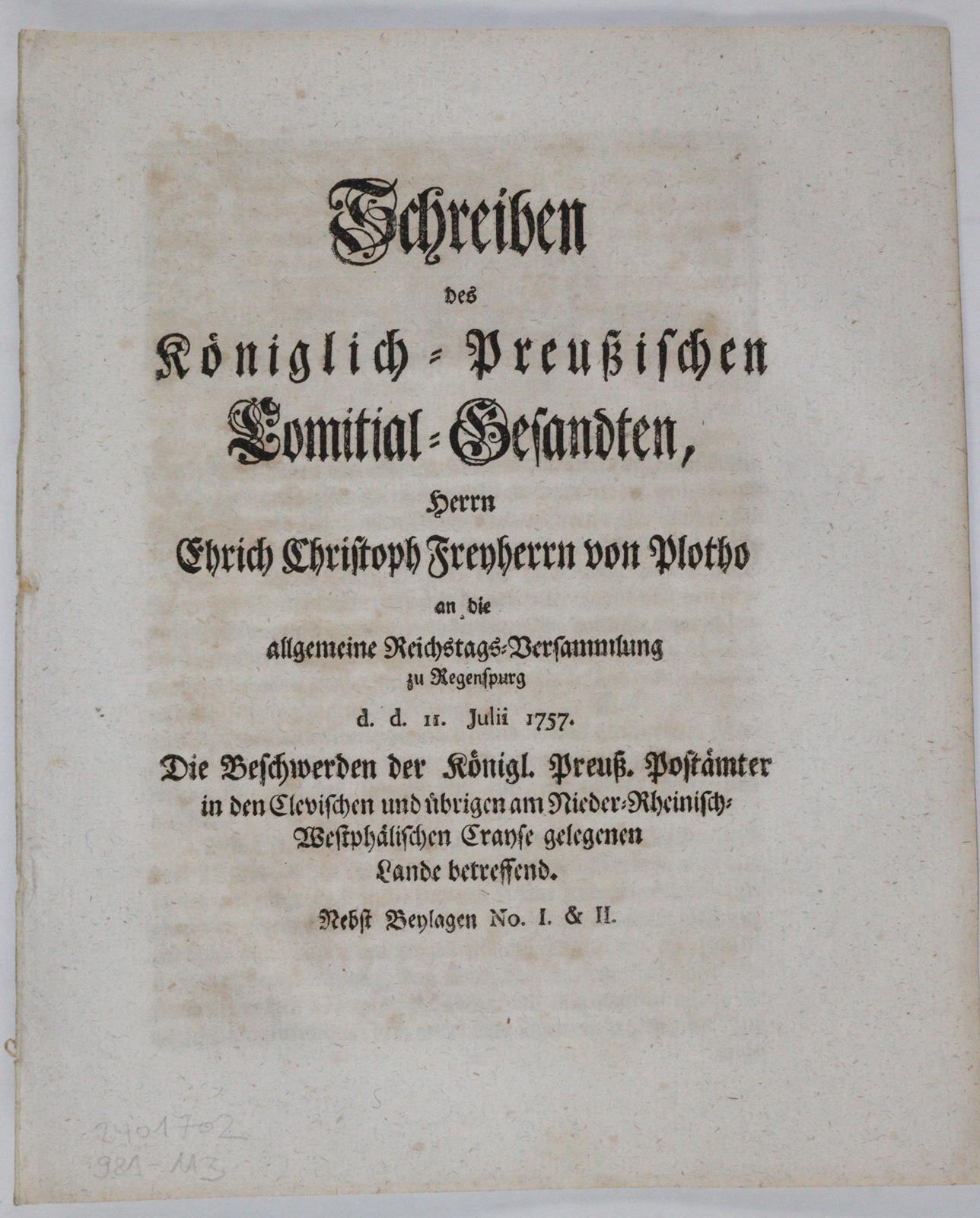 (Thurn und Taxis,A.v.). | Bild Nr.3