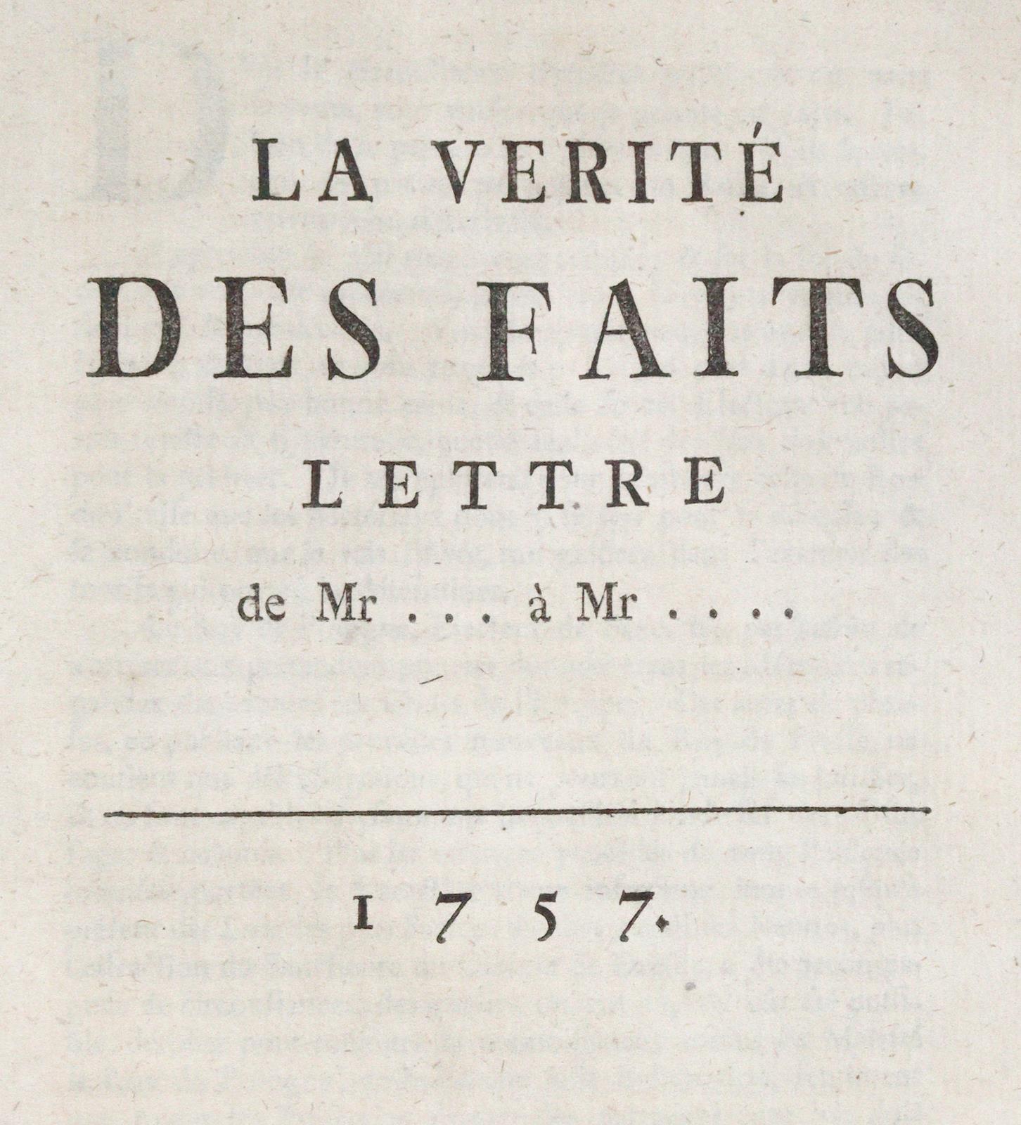 Verite des faits, La. | Bild Nr.1