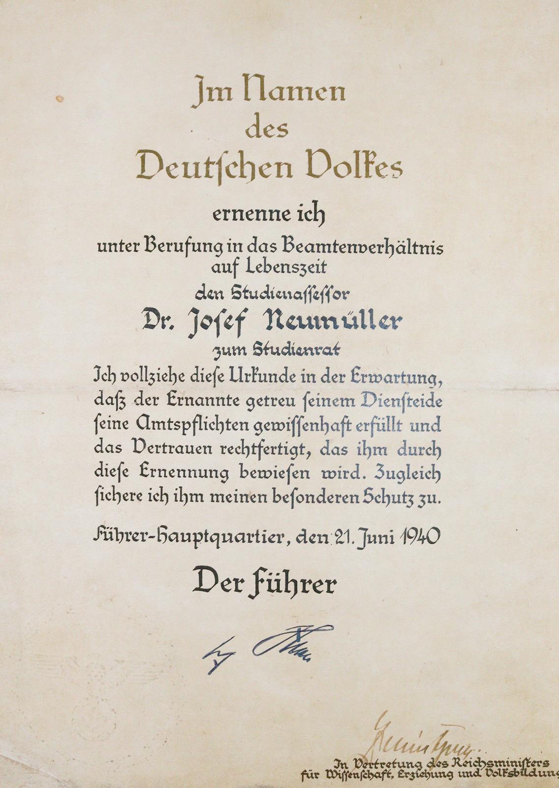 Urkunde. | Bild Nr.1