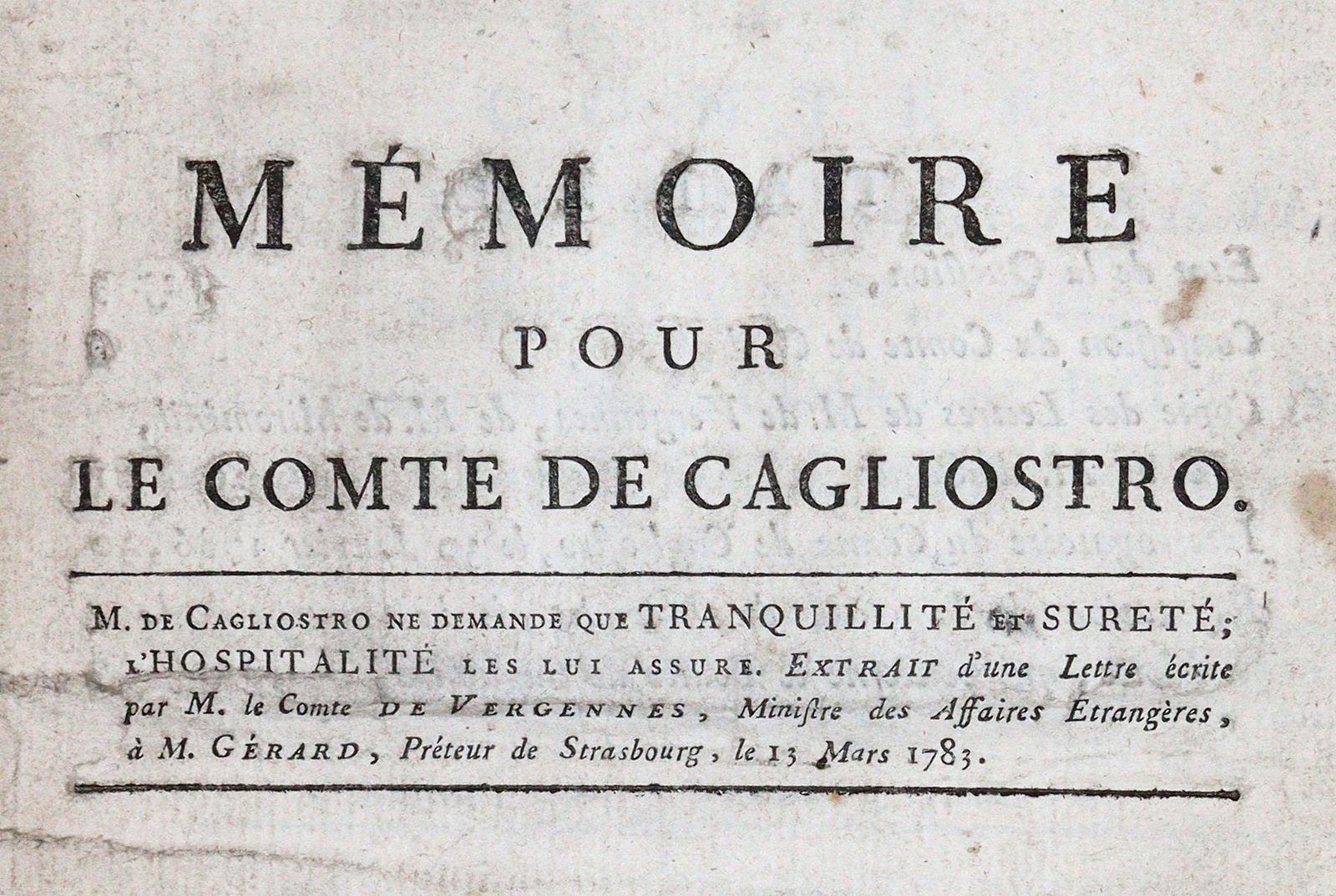 Cagliostro,A. | Bild Nr.1