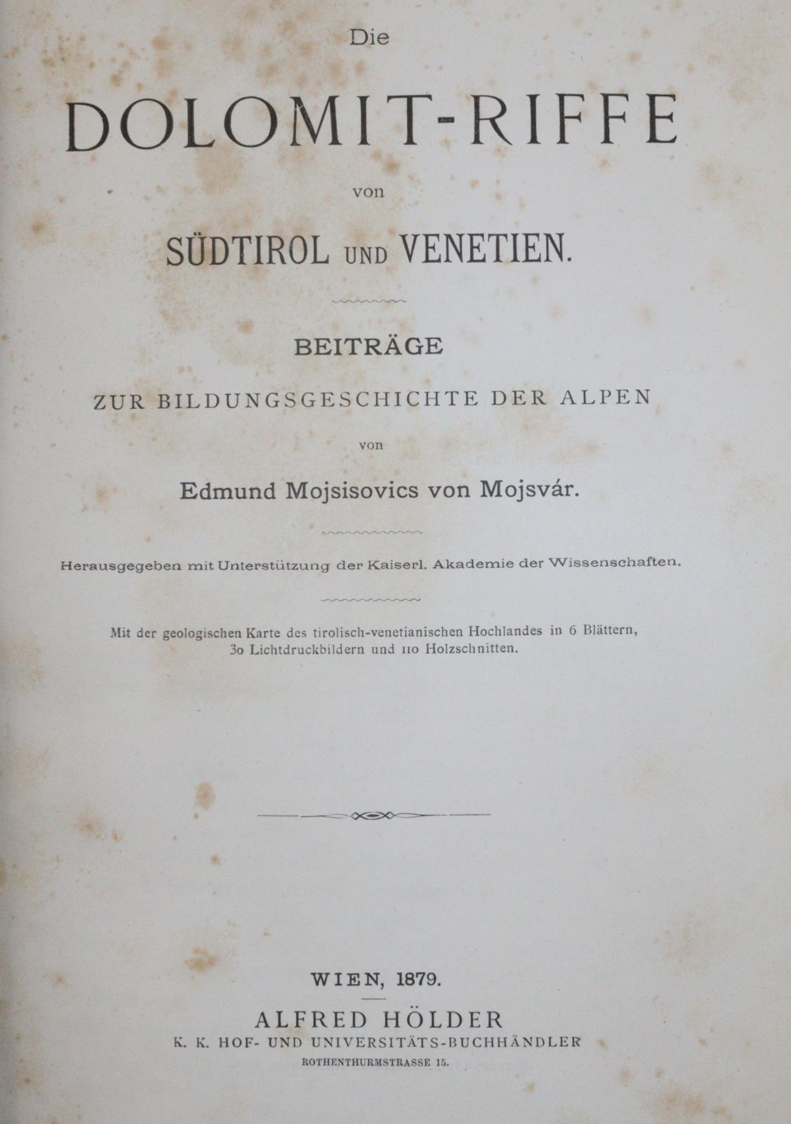 Mojsisovics von Mjosvßr,E. | Bild Nr.4