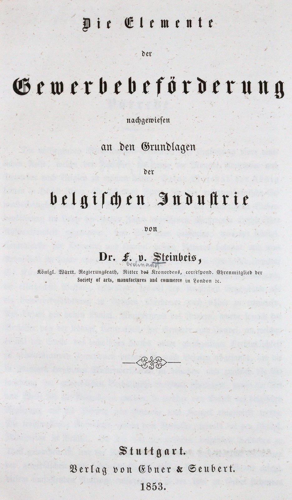 Steinbeis,F.v. | Bild Nr.1