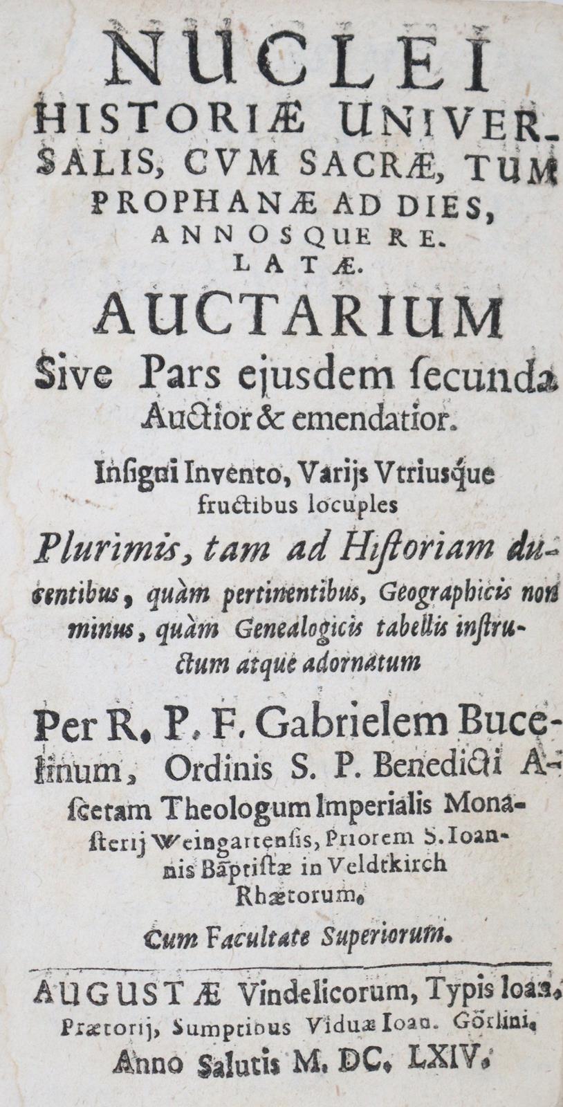 Bucelinus,G. | Bild Nr.1