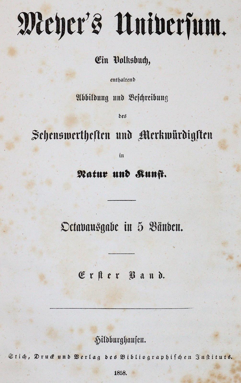 Meyers Universum. | Bild Nr.1