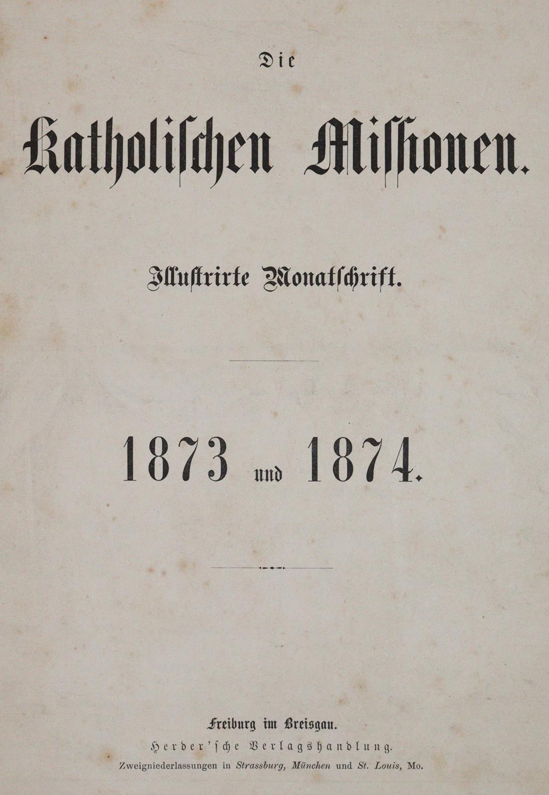 Katholischen Missionen, Die. | Bild Nr.1