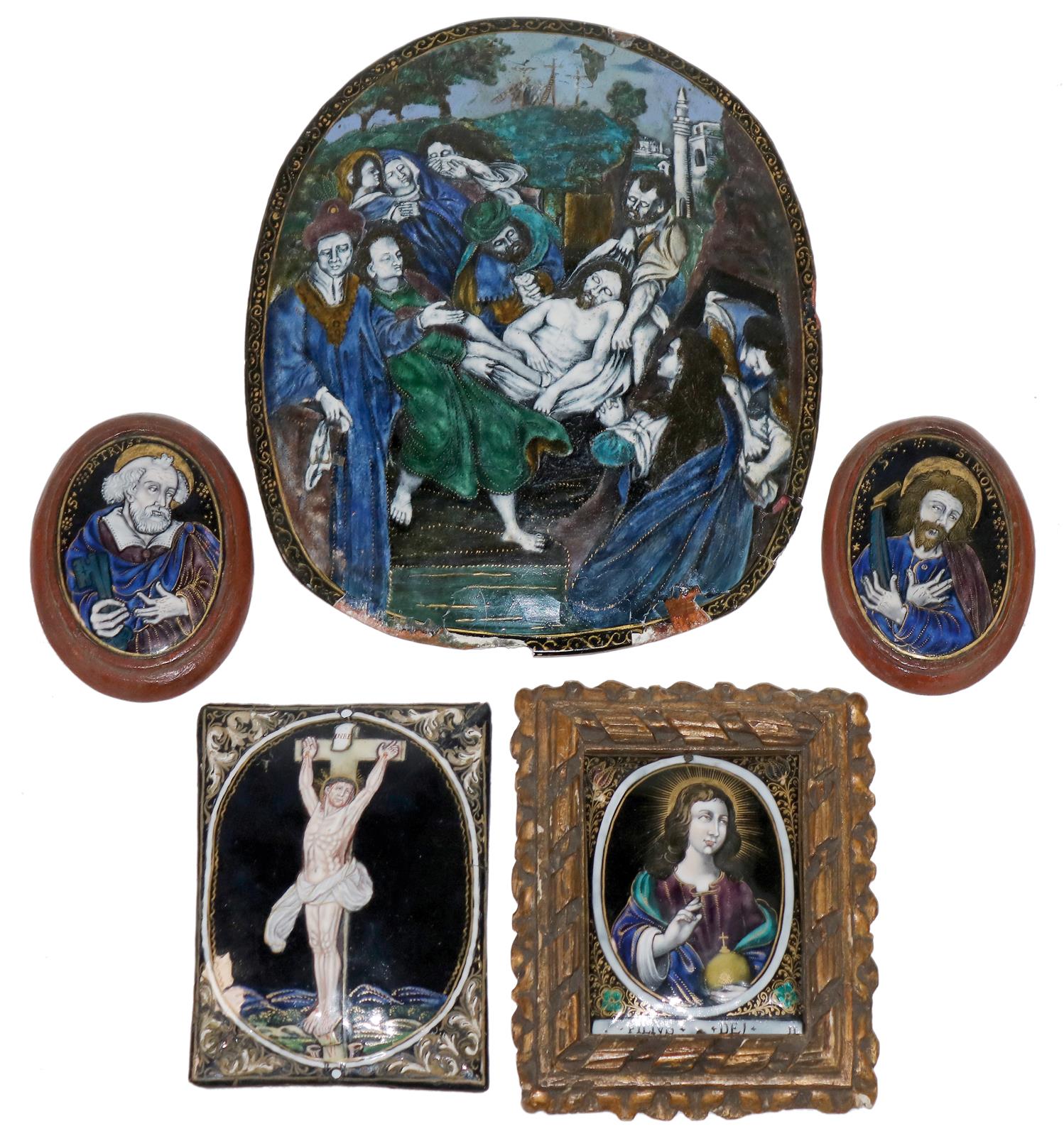 5 Maleremaille mit christlichen Darstellungen | Bild Nr.1