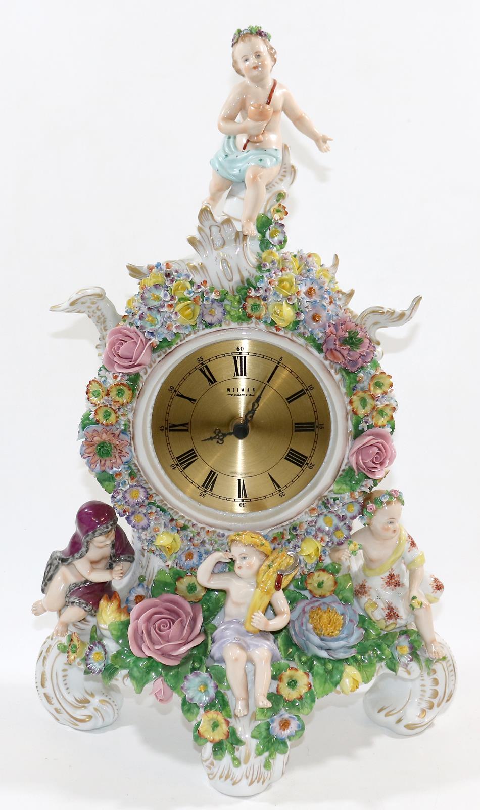 Figürliche Porzellanuhr. | Bild Nr.2
