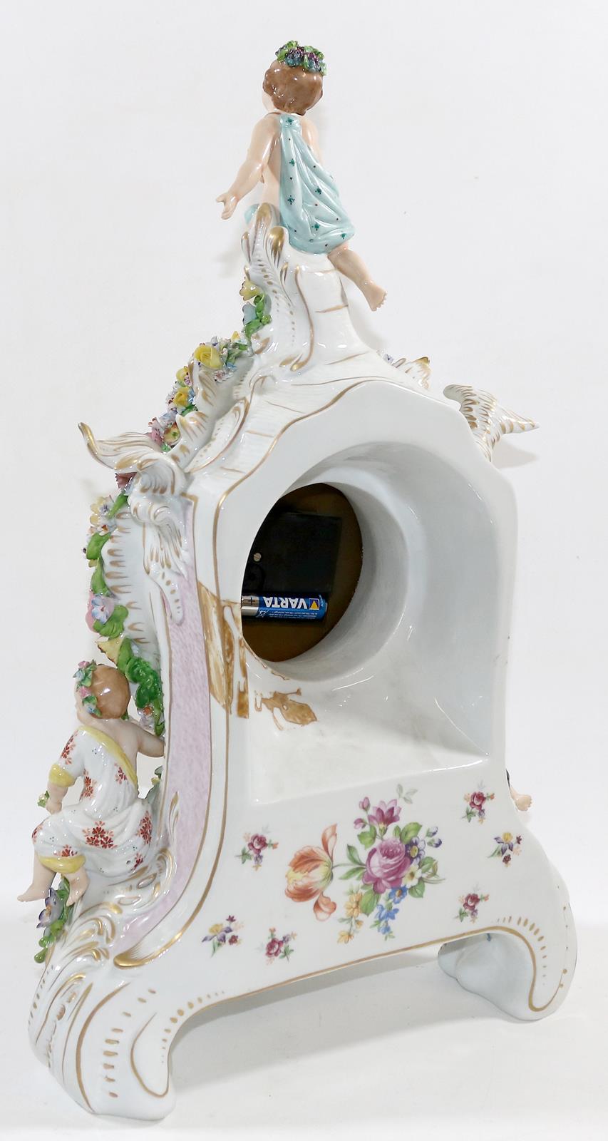 Figürliche Porzellanuhr. | Bild Nr.4