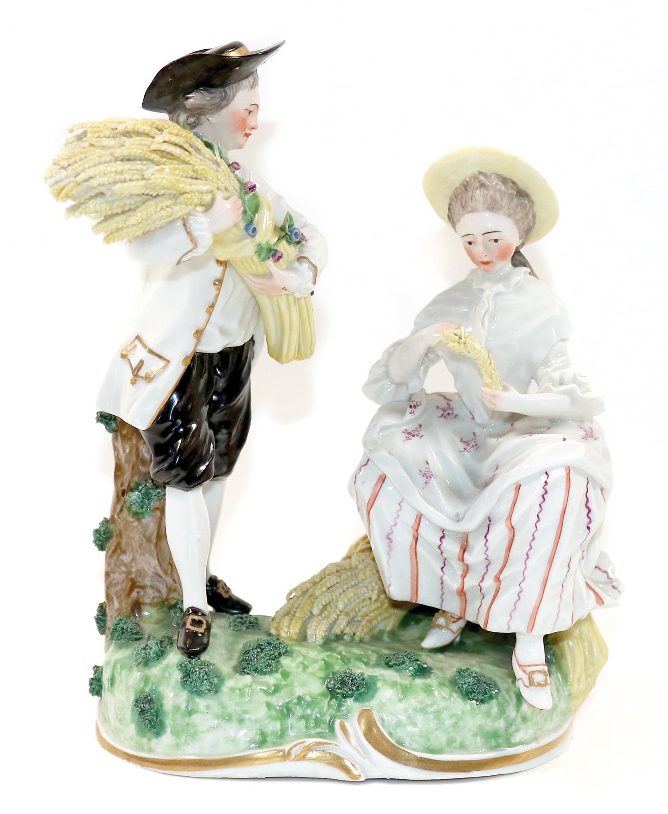 Bauerngruppe mit Garben. | Bild Nr.1