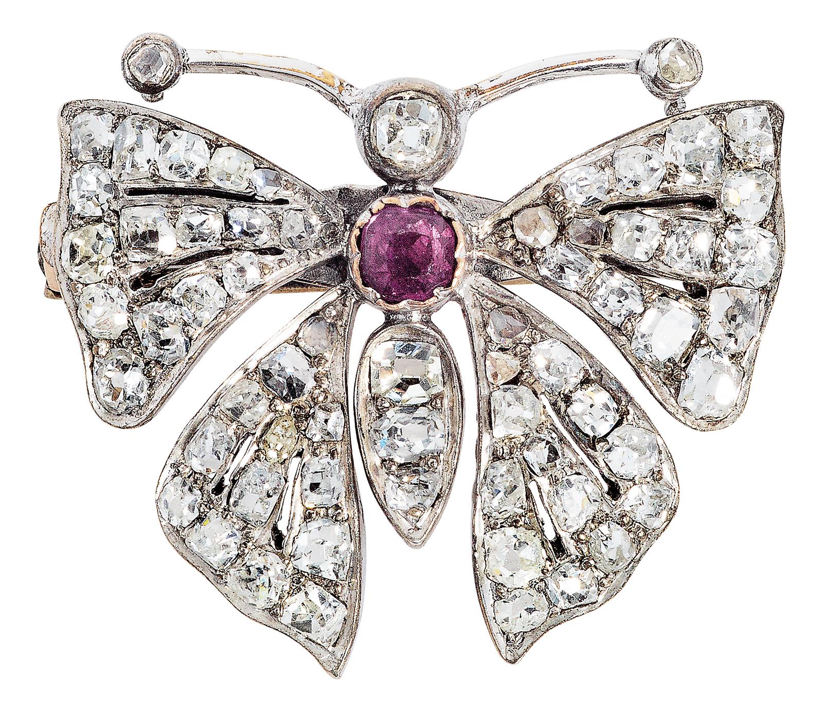 Schmetterlingsbrosche. | Bild Nr.1