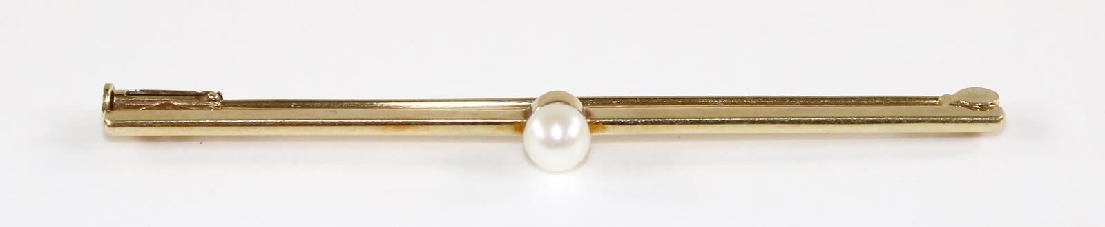 Stabbrosche mit Perle. | Bild Nr.1