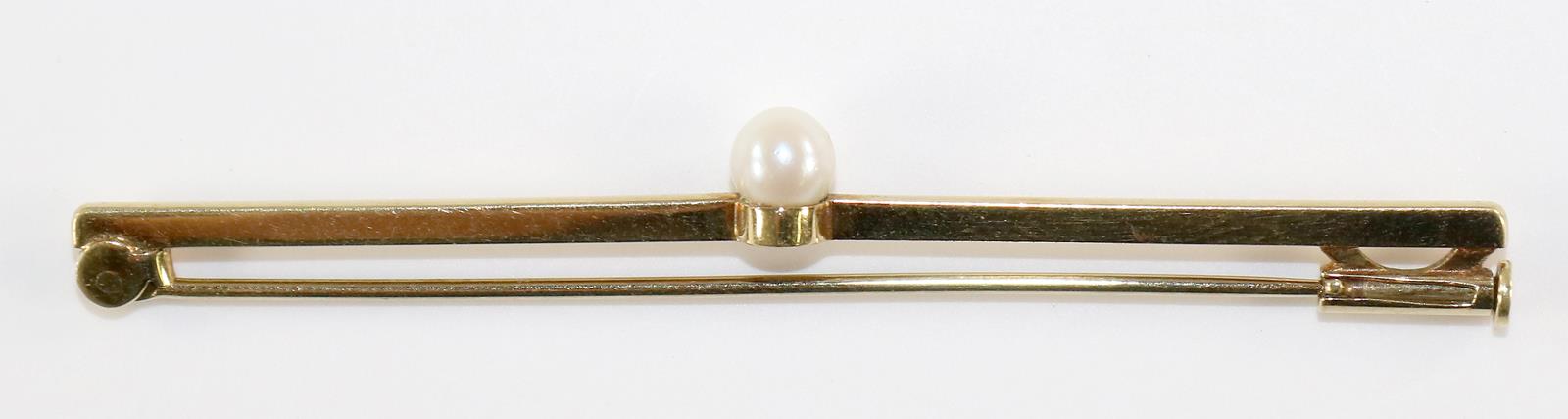 Stabbrosche mit Perle. | Bild Nr.2