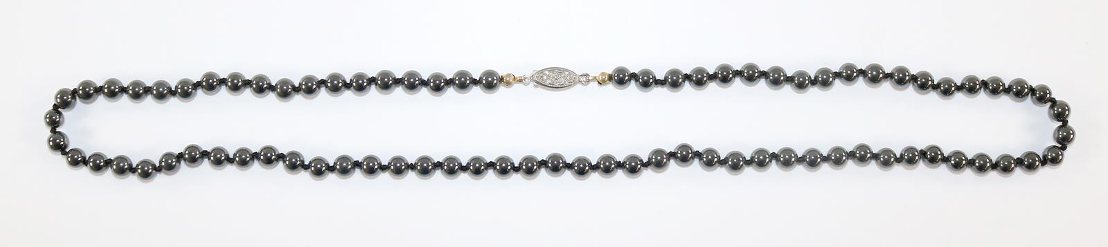Onyx- und Hämatitkette. | Bild Nr.1